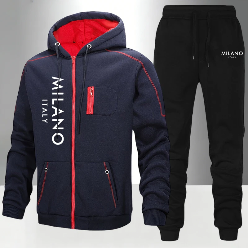 Jacket Winter Clothing - 2026 Neuer Herren-Trainingsanzug Lässiger Kapuzenpullover Sweatshirt-Jacke