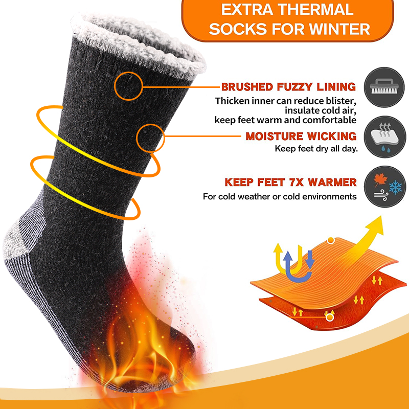 1 Paar warme Herrensocken aus  – Thermal Sock Merino Bewertung und Preis