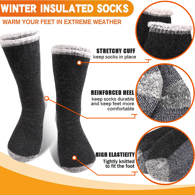 1 Paar warme Herrensocken aus  – Thermal Sock Merino Bewertung und Preis